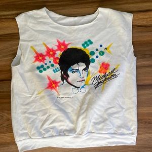 1984 VINTAGE Michael Jackson Sleeveless Top